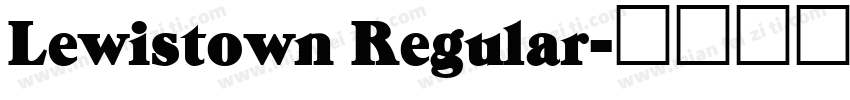 Lewistown Regular字体转换